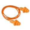 Orange Reusable Ear Plug Corded in Packet CE Approved
