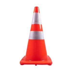 Road Cone 450mm Yellow Soft PVC