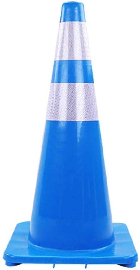 AH4110.jpg Road Cone 450mm Blue Soft PVC