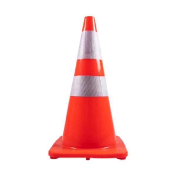 AH4113.jpg Road Cone 900mm With Reflective Tape Soft PVC