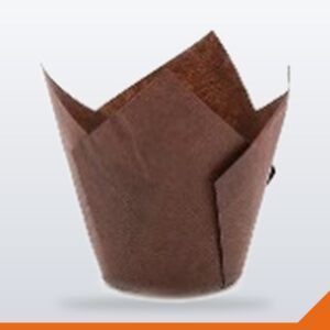 Tulip Muffin Cup – Brown 175x175x50mm – 200/Pack