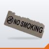 No Smoking Sign Stainless Steel – Each