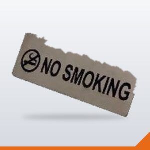 No Smoking Sign Stainless Steel – Each