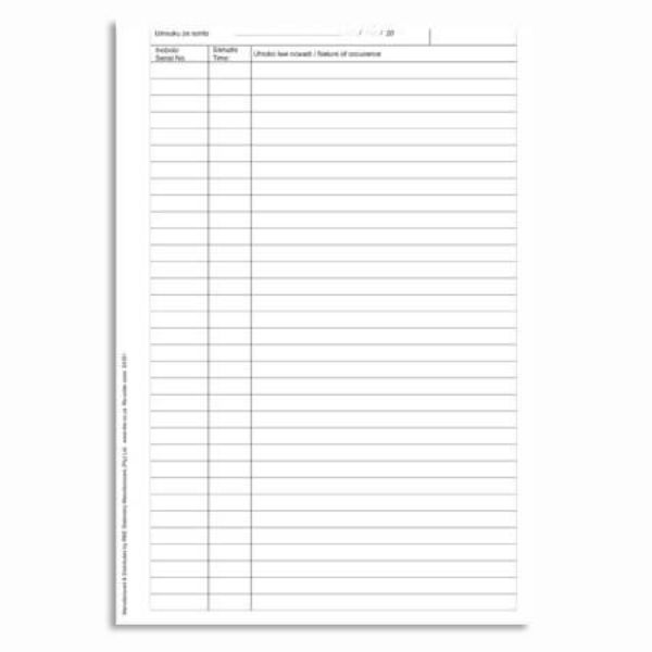 BOOK002.jpg Occurrence Book - 400 Pages Numbered