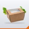 Brownie Box with Window – Kraft – 50/Pack