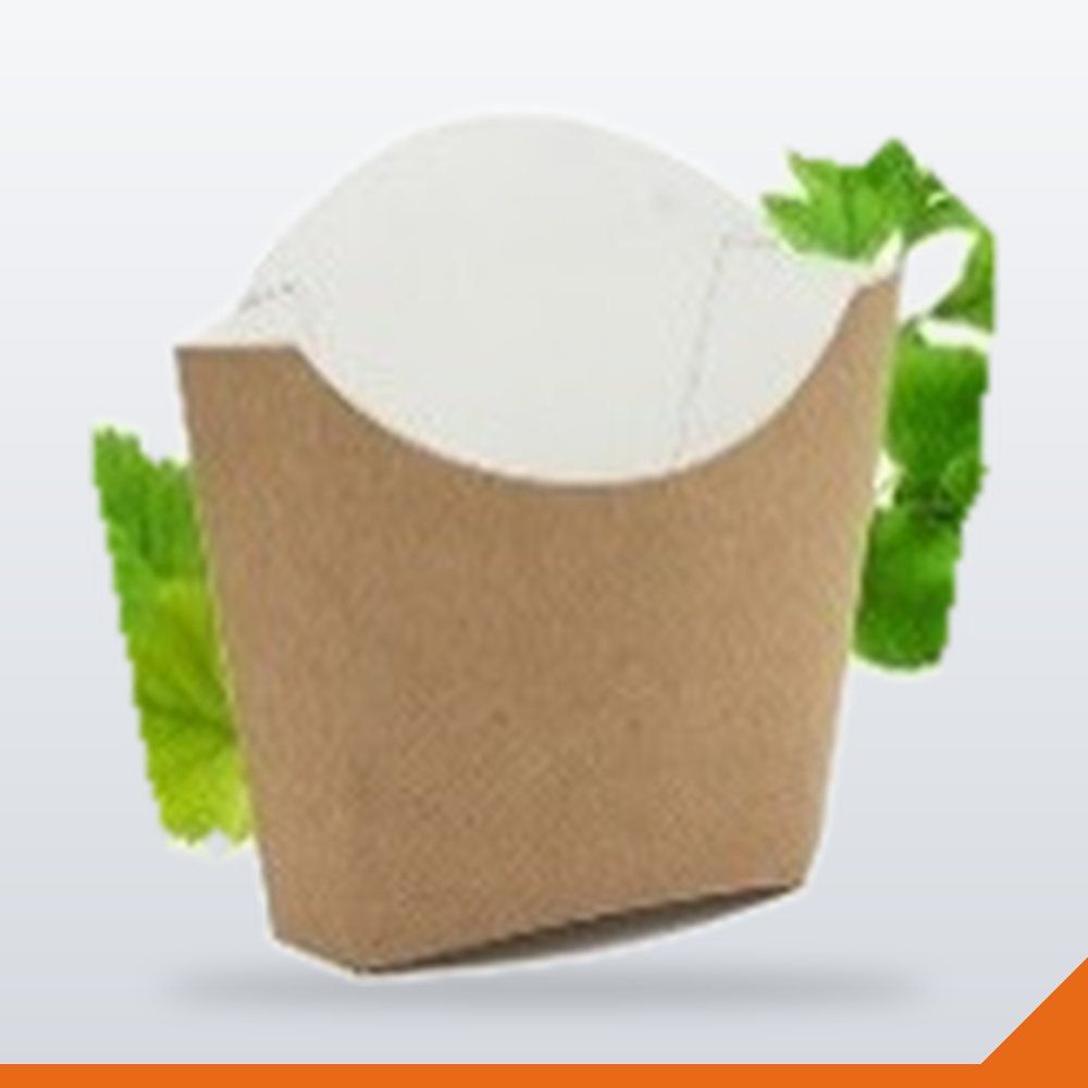 BOX-027-KFT-100X110X40 Chip Box – Kraft, 100x110x40mm, 50/Pack