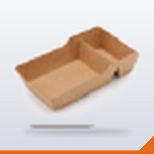 Food Tray – Kraft, 75mm, 1000/Carton
