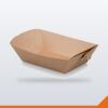 Food Tray Flat Pack – Kraft, 105mm