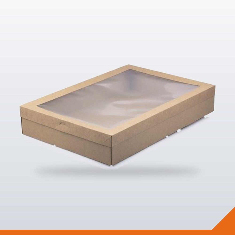 BOX-058-KFT-EXTRALARGE Kraft Picnic Box – Kraft, Extra Large, 50/Carton