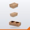 Lunch Box Flat Pack – Kraft, 110mm