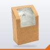 Wrap Box with Window – Kraft Half – 50/Pack