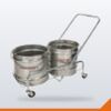 Double Trolley With Steel Buckets – 28L – Each