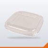 Salad Bowl Lid PET Square – Clear, 130mm