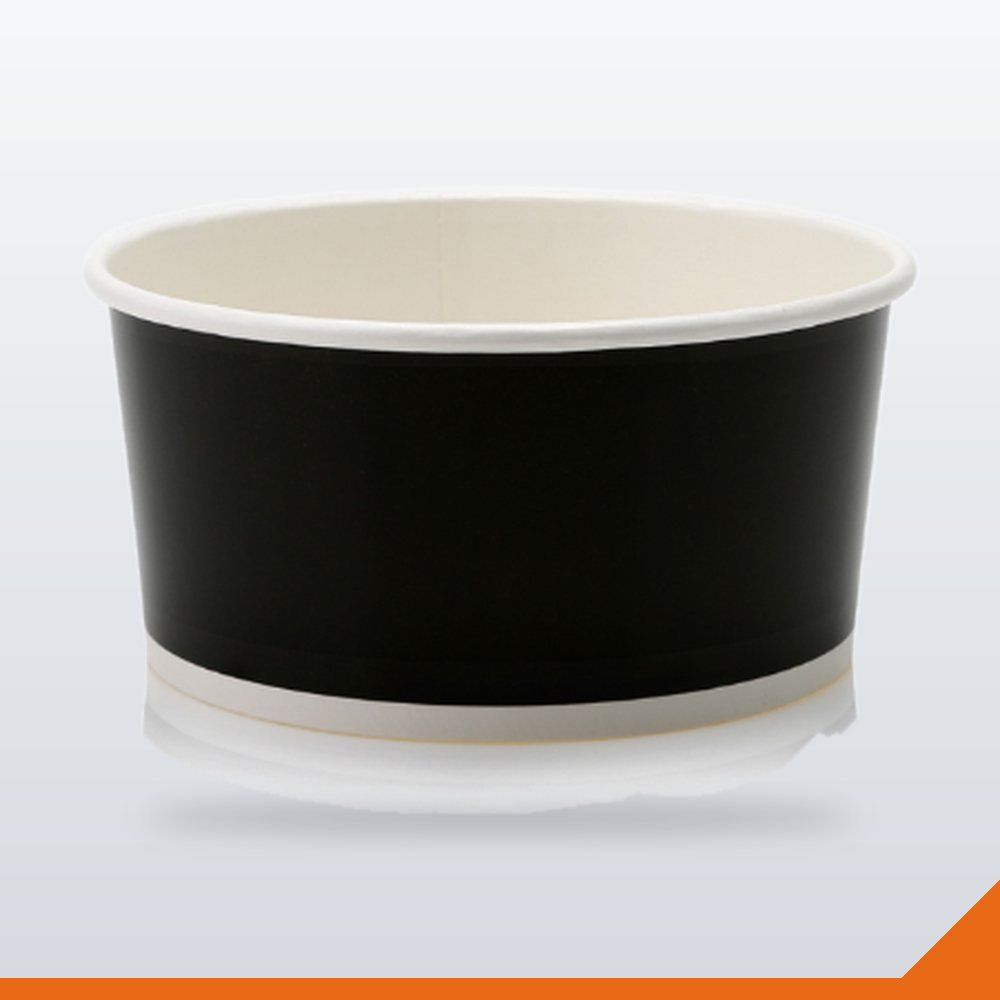 CON-065-BLK-1000ML-P50 Salad Bowl Paper – Black, 1000ml, 50/Pack