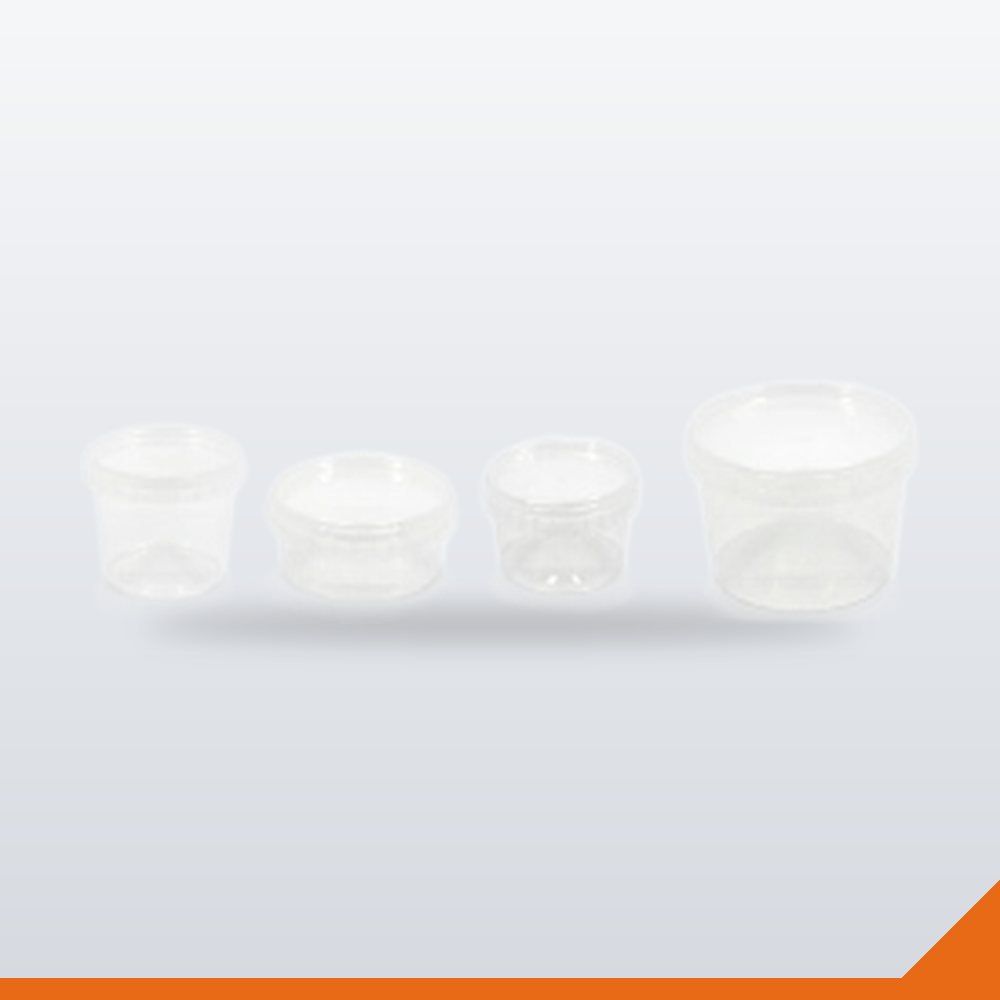 CON-079-CLR-125ML Tamper-Proof Tub & Lid Combo – Clear, 125ml