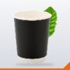 Coffee Cup Double Wall PLA – Black, 250ml, 25/Pack