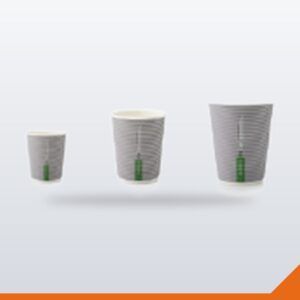Coffee Cup Ripple Wall PLA – Grey, 250ml