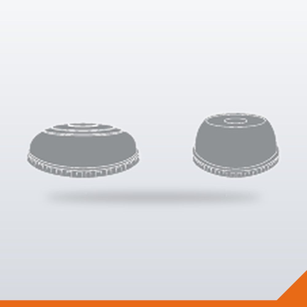 CUP-061-94 Smoothie Cup Lid Dome Solid PP – 94mm, 500/Carton
