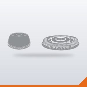 Smoothie Cup Lid Dome Solid PP – 95mm, 1000/Carton