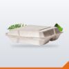 Bagasse Clamshell 3 Compartment Square – 1200ml – 50/Pack