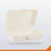 Bagasse Clamshell Duplex – White 1000ml – 500/Carton
