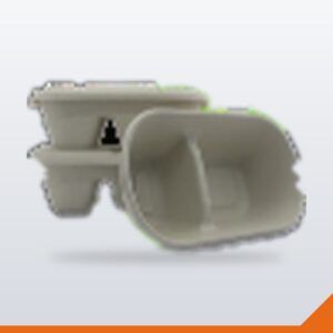 Bagasse Container Base 2 Compartment – 1000ml, 25/Pack