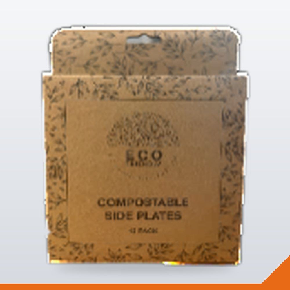 ECO-026-180 Bagasse Plate Retail Pack – 180mm