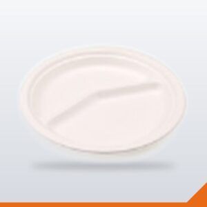 Bagasse Plate Round – Assorted, 220mm, 500/Carton