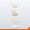 Bagasse Round Bowl – White, 500ml