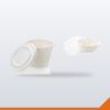 Bagasse Tall Bowl – White, 240ml