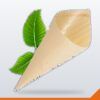 Bamboo Serving Cone – Assorted, 130x65mm, 50/Pack