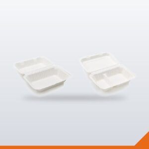 Lunch Box Bagasse 1 Compartment – Assorted, 1L, 500/Carton