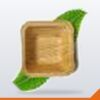 Palm Leaf Bowl Square – 100mm, 8/Pack