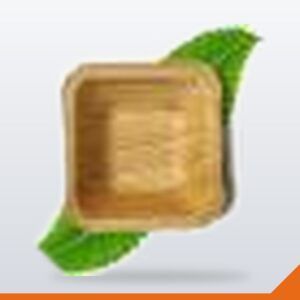 Palm Leaf Bowl Square – 100mm, 8/Pack