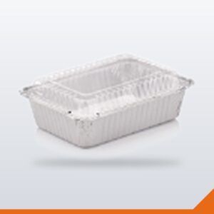 Foil Container & Plastic Lid Combo – 430ml