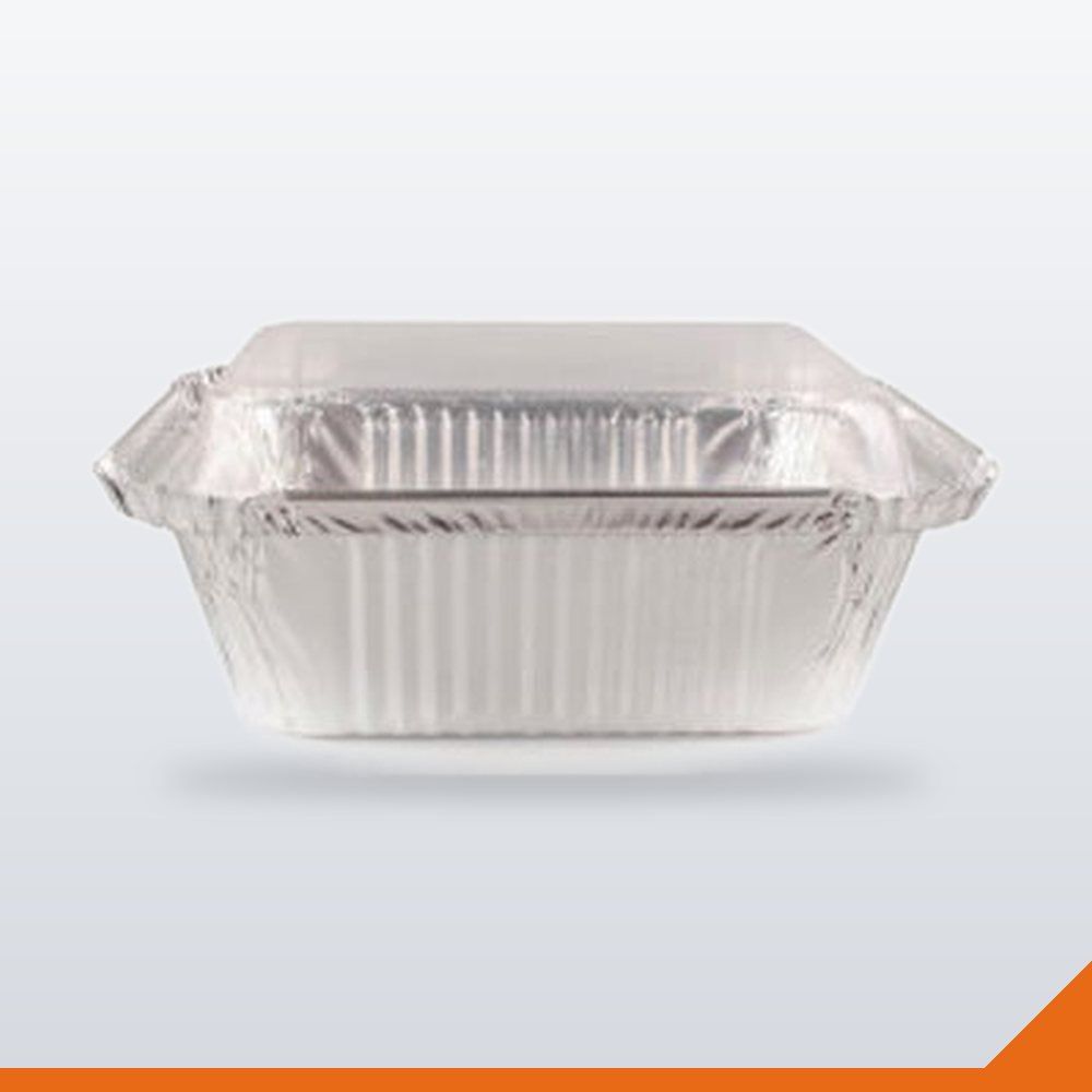 FOL-006 Foil Container 4153 with Plastic Lid – 250/Case