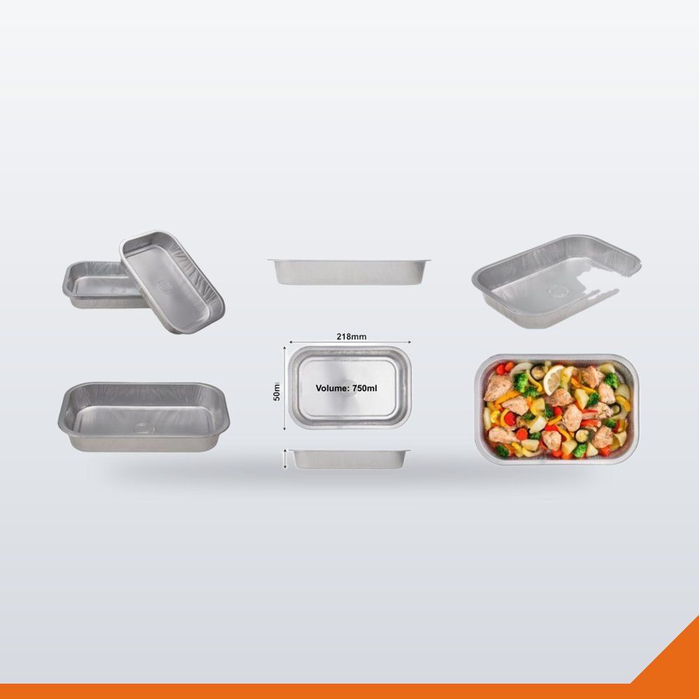 FOL-022-AL77 Foil Container Smooth Wall – AL77, 500/Pack