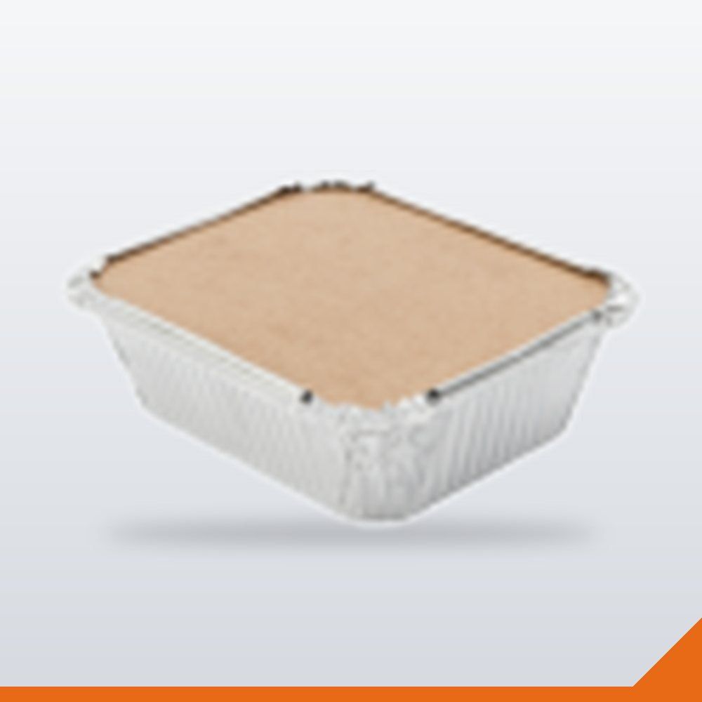 FOL-023-465ML Foil Container With Kraft Lid – 465ml, 500/Carton