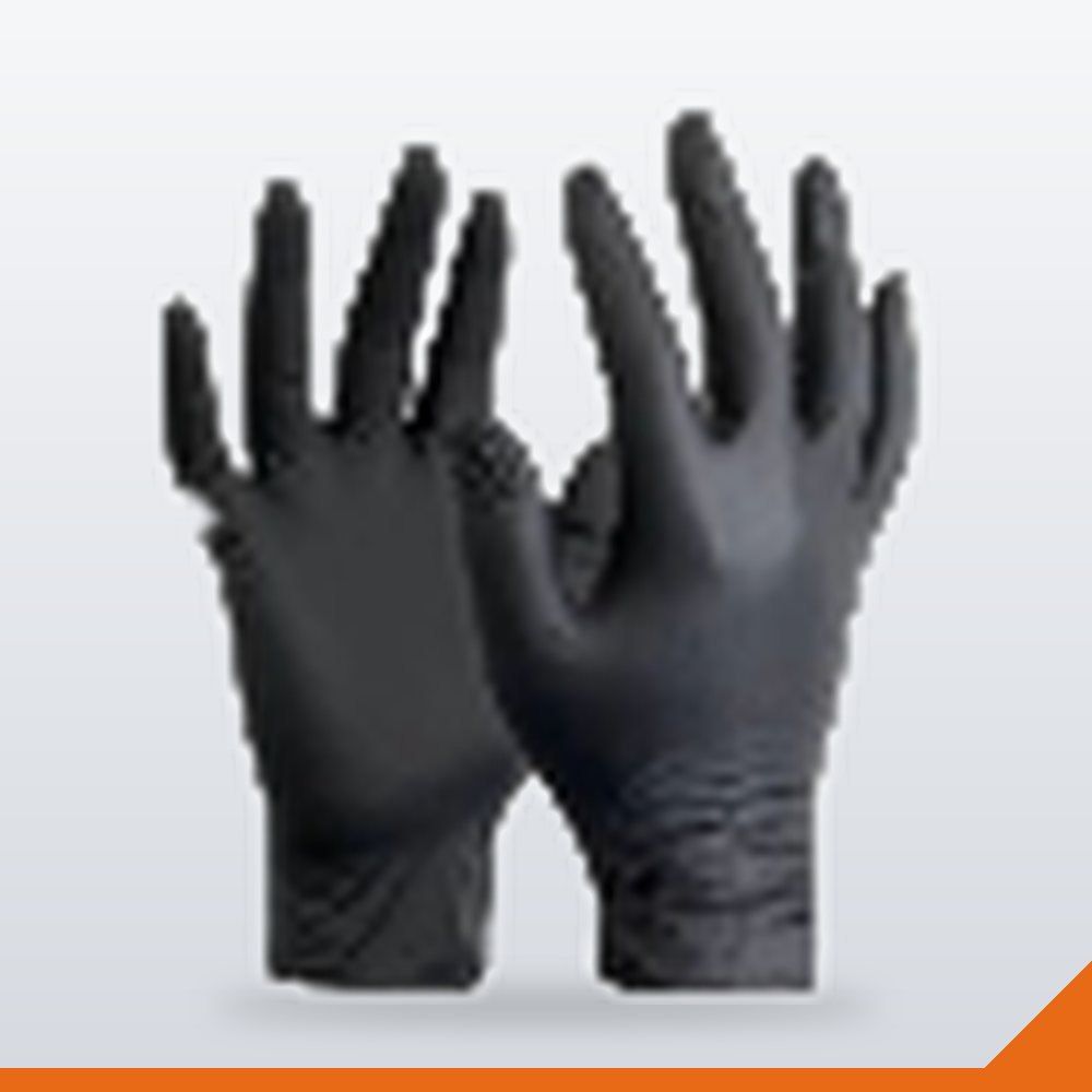 GLV-023-BLK-L Nitrile Gloves Powder-Free – Black, L