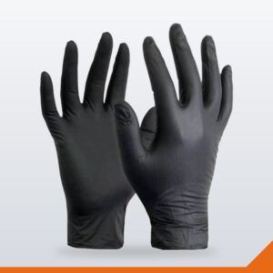 Nitrile Gloves Powder-Free (Case) – Black, L
