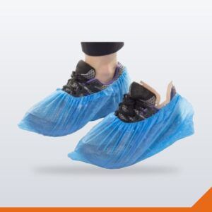 Shoe Covers Plastic (Case) – Blue