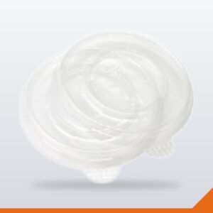 Ice Cream Tub Flat Lid – Clear, 120ml