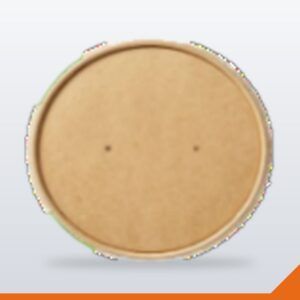 Ice Cream Tub Lid Paper – Kraft, 1000ml, 25/Pack