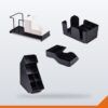 Napkin Organiser 6 Compartment – Black – 1/Box