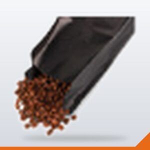 Coffee Bag Flat Bottom Zip & Valve – Black, 1kg