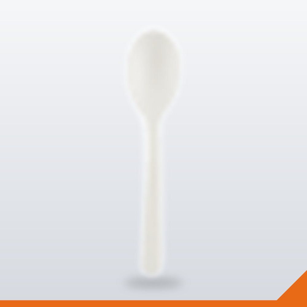 STR-023-100 Compostable Teaspoon – 100mm – 1000/Carton