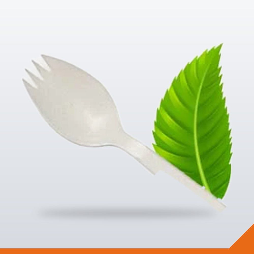 STR-031-140 Cornstarch Spork – 140mm – 100/Pack