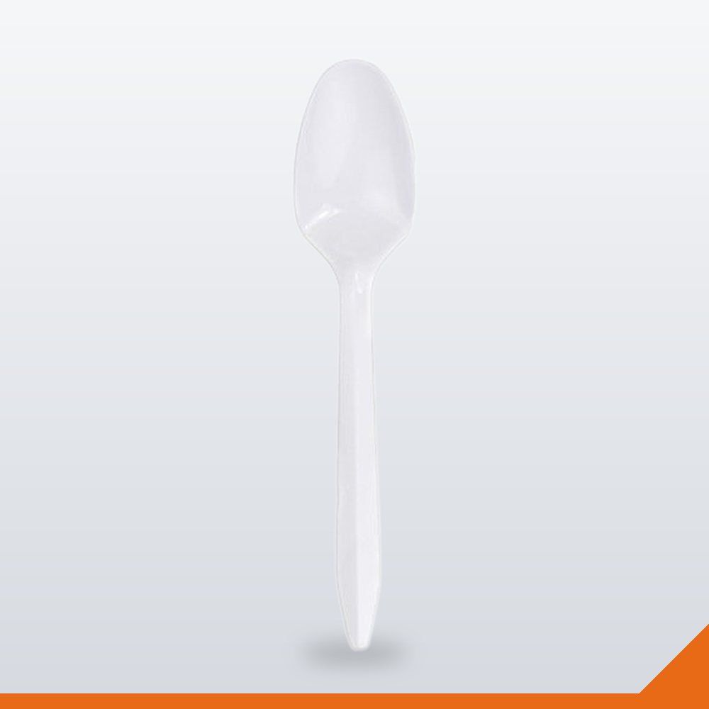 STR-049-WHT Plastic Dessert Spoon – White – 1000/Pack