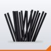 Straw Cocktail – Black, 4mm, 500/Pack
