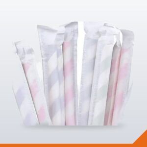 Straw Paper Display Box Wrapped – 10mm – 1000/Box